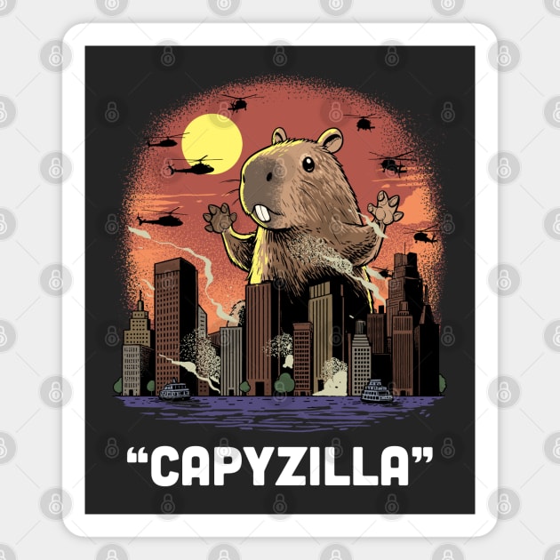 Capyzilla: The Gentle Giant Rampage Magnet by GoshWow 